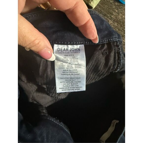 Dear John Rosa Flarw Dark Wash Jeans sz 28 EUC - Picture 9 of 9